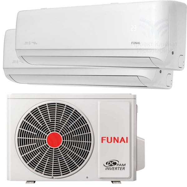 Funai RAM-I-2KG55HP.01/U + RAM-I-DA30HP.W01/S x2