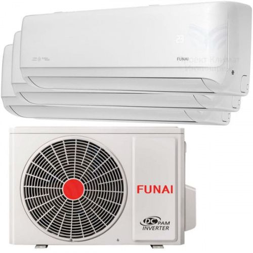 мульти сплит система Funai Funai RAM-I-3KG70HP.01/U + RAM-I-DA25HP.W01/S x3